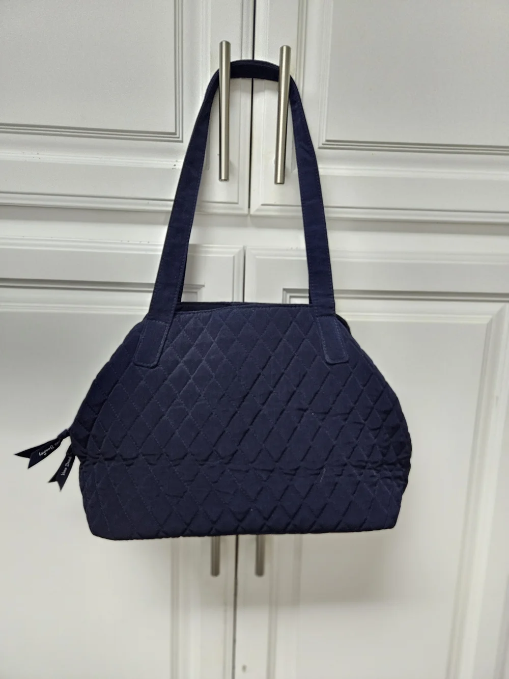 Vera Bradley Quilted Navy Shoulder Bag